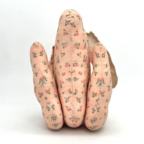 Vintage Floral Print Stuffed Easter Bunny Rabbit Plush Toy Handmade by Grandma - Picture 13 of 16